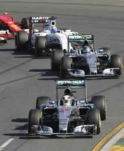 Hamilton has the pole position.